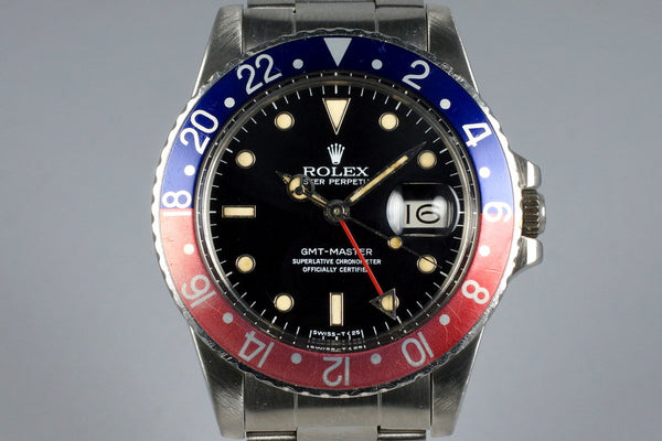 1984 Rolex GMT 16750 No Date Spider Dial Inventory HQ Milton