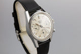 Heuer Carrera 2447 D with Early "Pie Pan" Dial and Sun Stamp Buckle