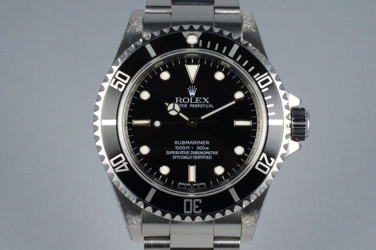 2006 Rolex Submariner 14060M with 4 Line Dial