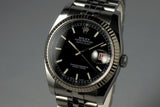 2009 Rolex DateJust 116234 Black Dial