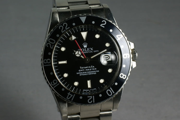 Rare Rolex GMT 16750 with Tiffany and Co Dial