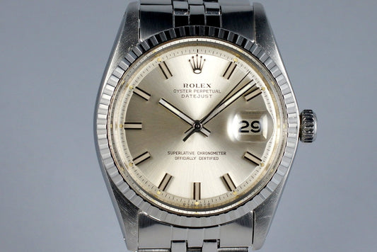 1972 Rolex DateJust 1603 Silver Sigma ‘Wide Boy’ Dial