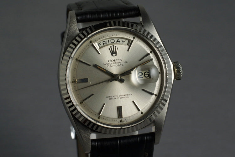 1968 Rolex WG Day-Date 1803 with Silver Dial