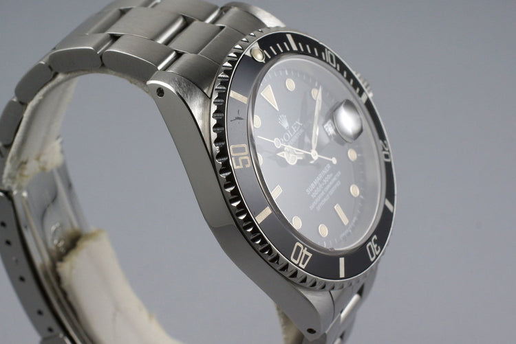 1991 Rolex Submariner 16610 with Box and Papers