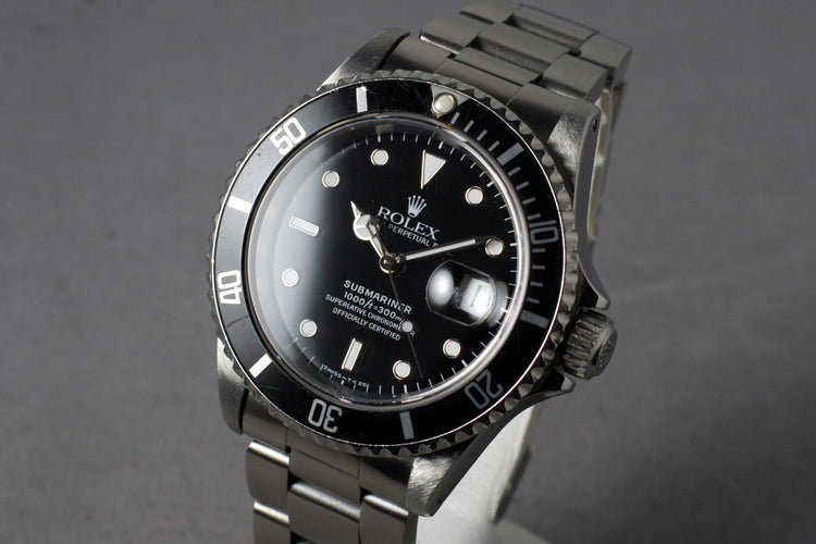 1993 Rolex Submariner 16610 with Box and Papers