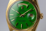 1972 Rolex Day-Date 1803 with Green Stella Dial