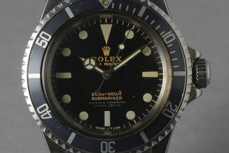 Rolex Submariner 5512 with Non Chapter Ring Gilt Dial