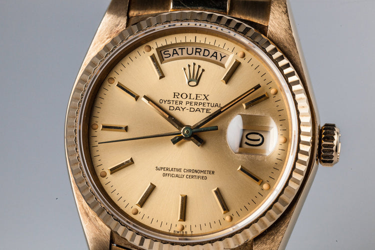 1980 Rolex 18K Day-Date 18038