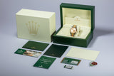 2011 New-Old Stock Rolex Two Tone Datejust 116203 Gold Roman Dial with Box & Papers