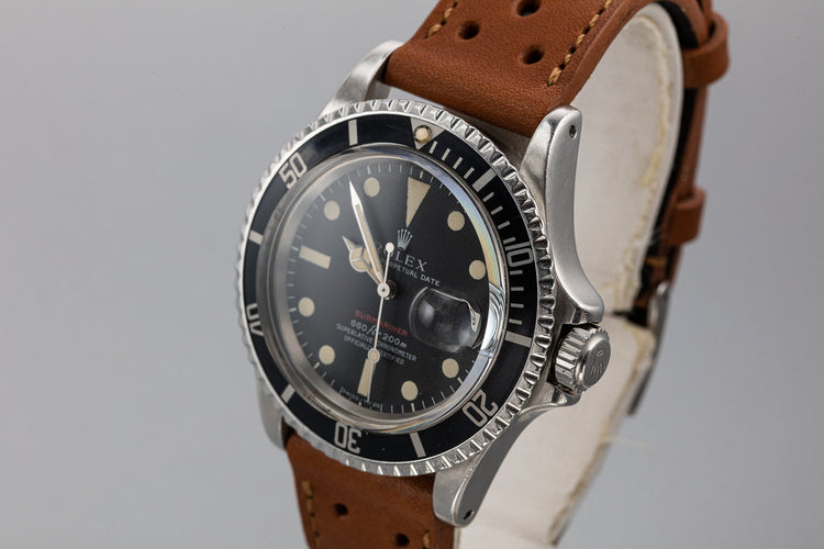 1970 Rolex Red Submariner 1680 with MK IV Dial