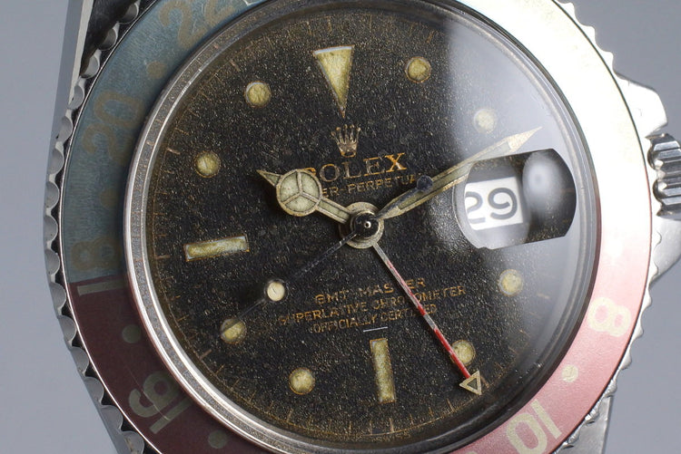 1963 Rolex GMT 1675 PCG Gilt UNDERLINE Dial