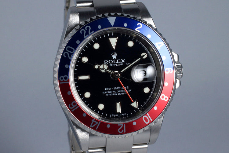 2007 Rolex GMT II 16710 Pepsi with 3186 Movement