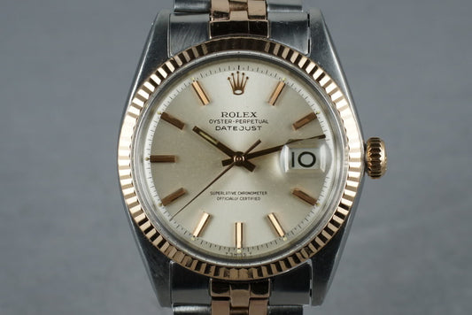 1967 Rolex Datejust Rose Gold and Stainless Steel 1601