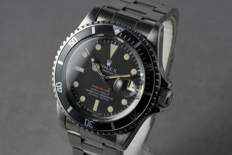 1969 Rolex Red Submariner 1680 Meters First Mark 2