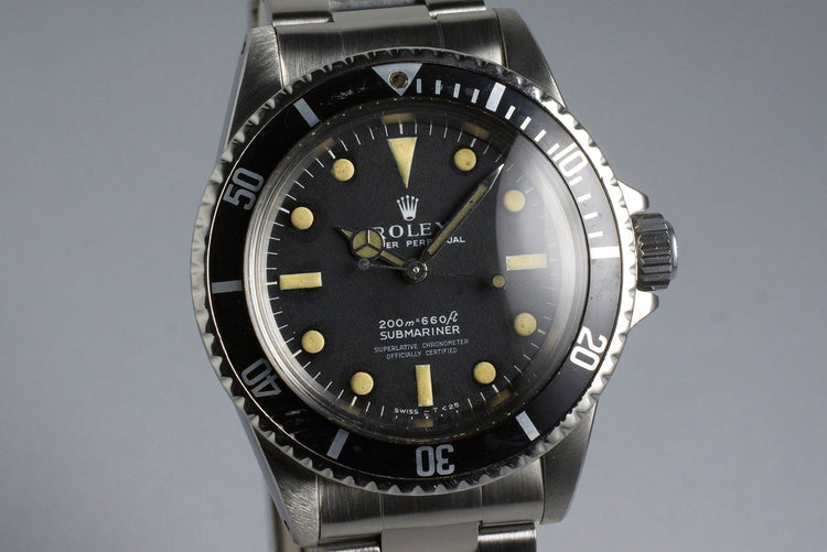 1967 Rolex Submariner 5512 4 Line Meters First Dial