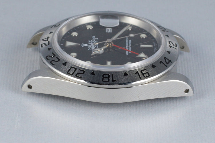 1999 Rolex Explorer II 16570 Black Dial with RSC Papers