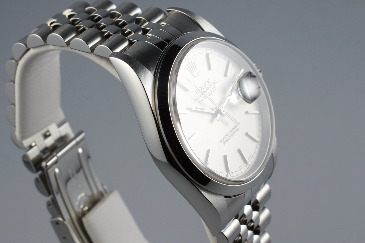 HQ Milton - 2002 Rolex DateJust 16200 with Silver Dial