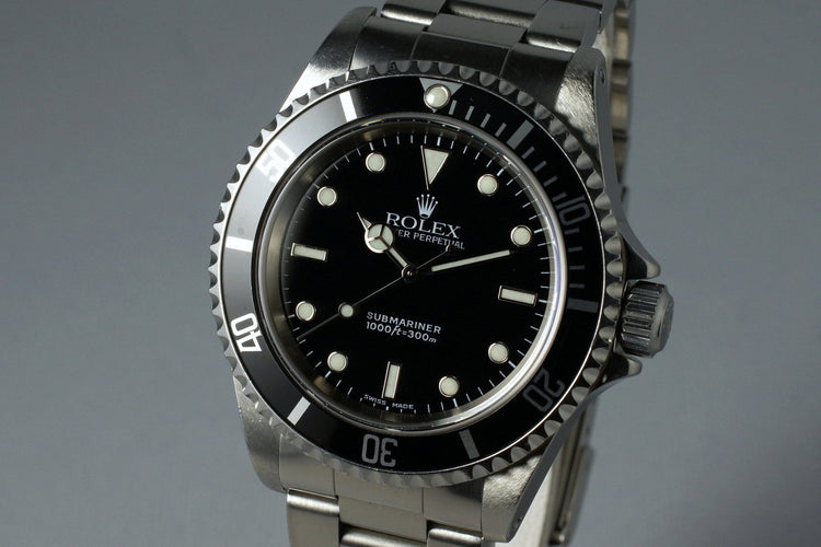 2002 Rolex Submariner 14060M with Box and Papers