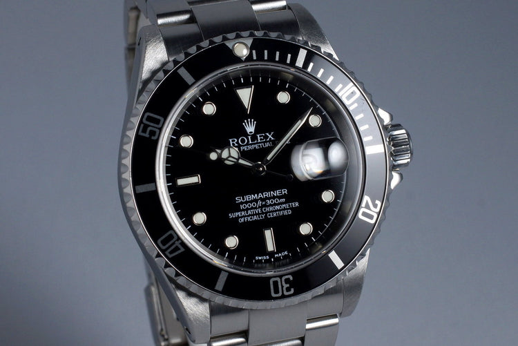 2001 Rolex Submariner 16610