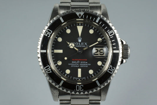 1970 Rolex Red Submariner 1680 Mark IV