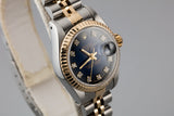1989 Rolex Two-Tone Ladies DateJust 69173 Diamond Vignette Dial with Box and Papers