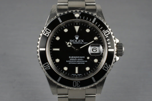 2001 Rolex Submariner 16610