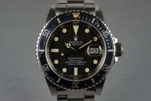 1982 Rolex Submariner 16800