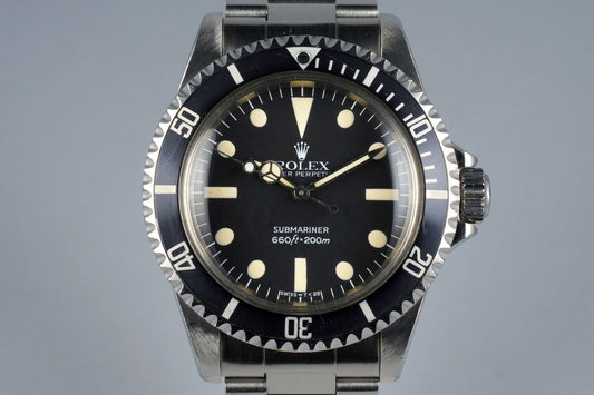 1982 Rolex Submariner 5513 Mark IV Maxi Dial