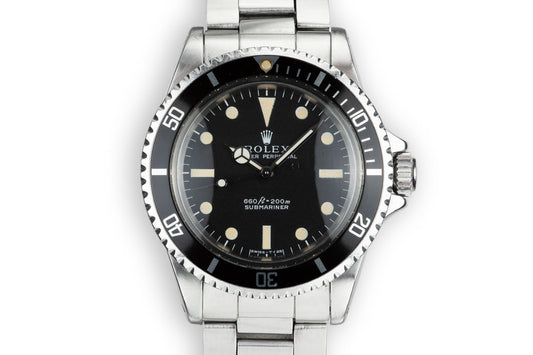 1968 Rolex Submariner 5513 Serif Dial