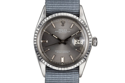 1968 Rolex DateJust 1603 Grey "London Sky" Dial with White Print