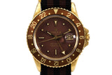 1970 Rolex 18K YG GMT 1675 Brown Dial