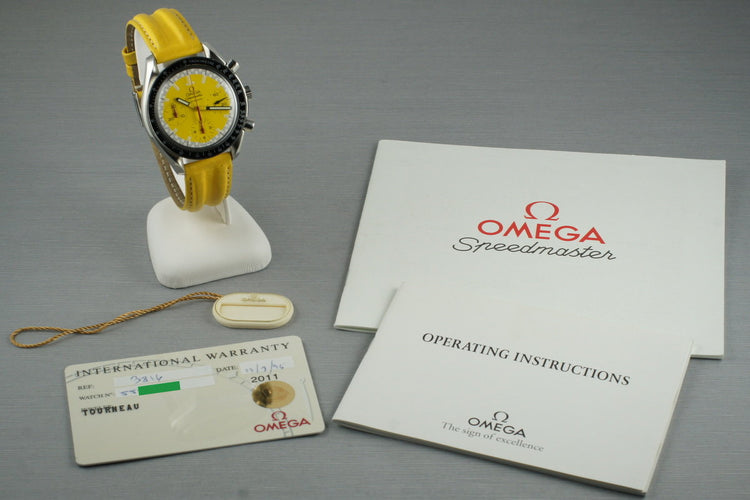 Omega Speedmaster Yellow ‘Michael Shumacher’ Dial  3816