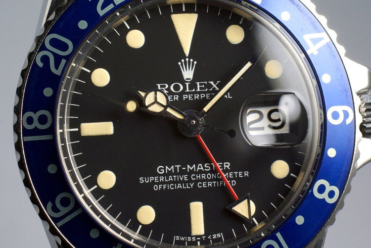 1978 Rolex GMT 1675 with Blueberry Insert