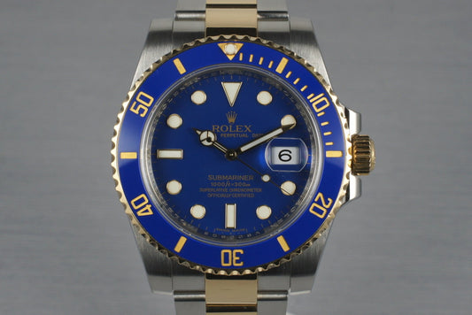 2009 Rolex 18K/SS Submariner 116613 with Box and Papers