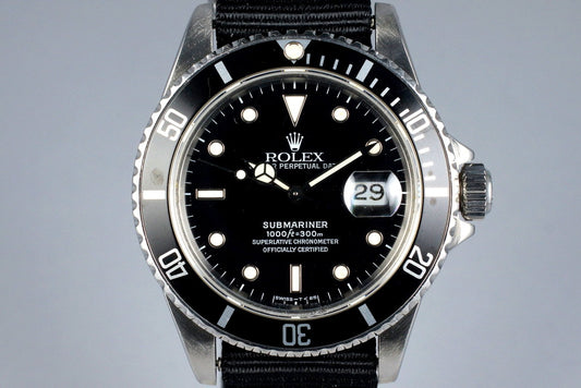 1981 Rolex Submariner 16800 Tritium Service Dial