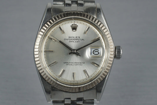 1969 Rolex Date Just 1601 Non-Luminous Dial