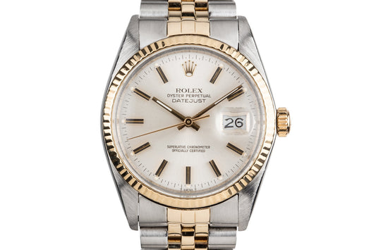 1979 Rolex Two Tone DateJust 16013 Silver Dial