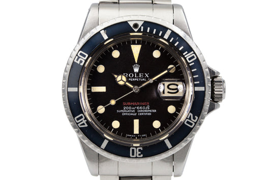 1969 Rolex Red Submariner Mark I Dial