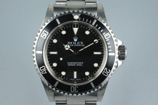 1999 Rolex Submariner 14060 with Box and Papers