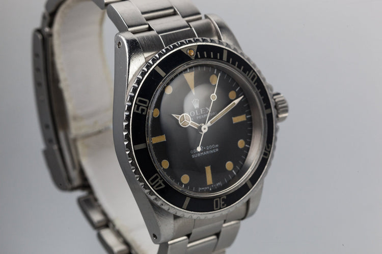 1975 Rolex Submariner 5513 with Serif Dial with Service Papers