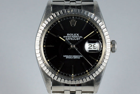 1985 Rolex DateJust 16030 with Glossy Black Dial