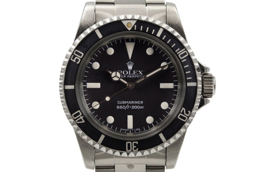 1982 Rolex Submariner 5513 Mark IV Maxi Dial