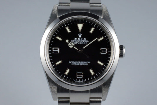 2002 Rolex Explorer 114270 with Box and Papers