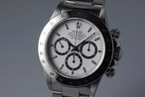 1995 Rolex SS Zenith Daytona 16520 White Dial with Box and RSC Papers