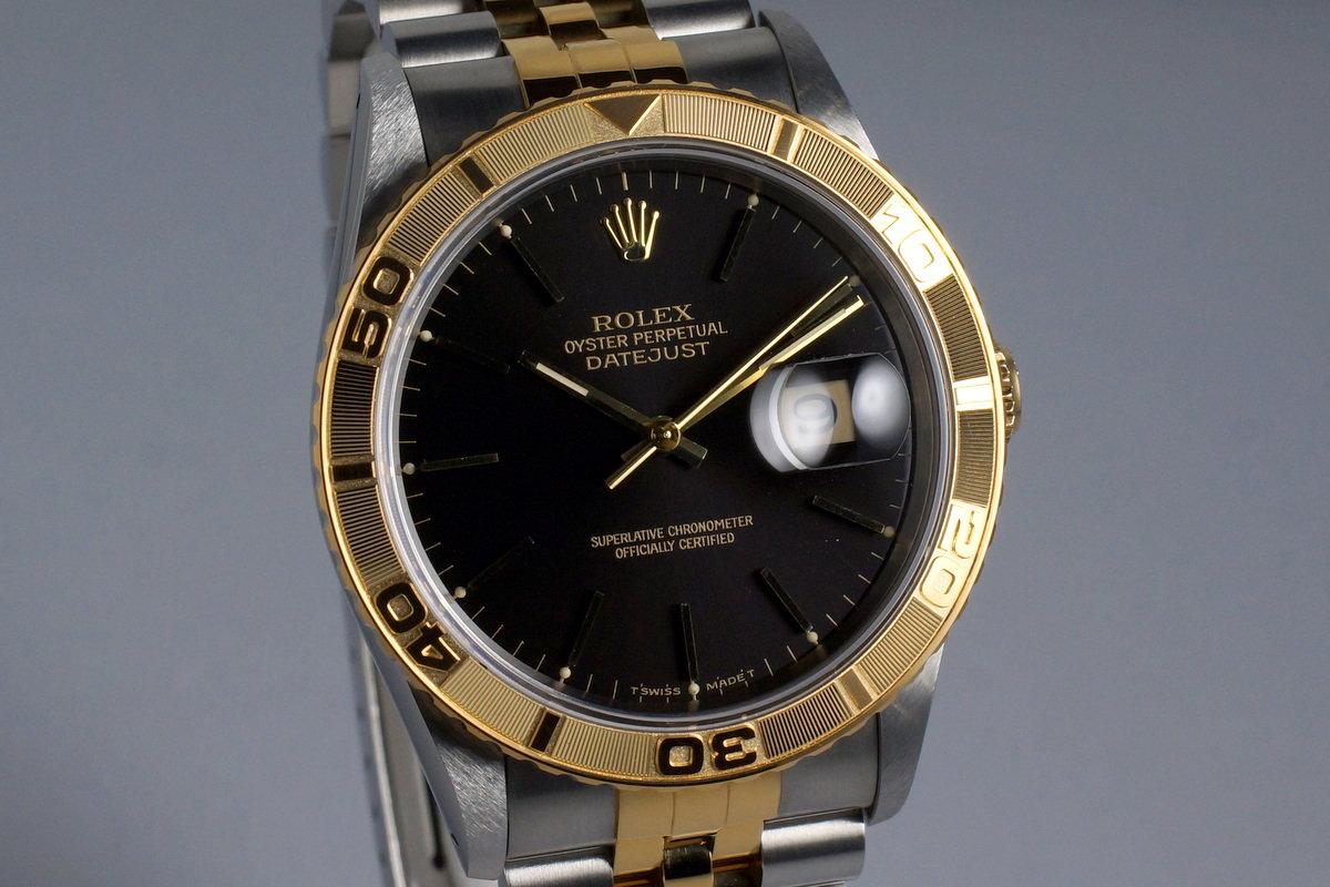 uddybe Decimal Spole tilbage HQ Milton - 1994 Rolex Two Tone DateJust 16263 Thunderbird with Box and  Papers, Inventory #7113, For Sale