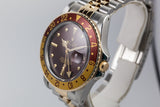 1980 Rolex Two Tone GMT 16753 Root Beer Dial