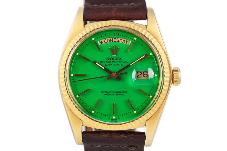 1972 Rolex Day-Date 1803 with Green Stella Dial