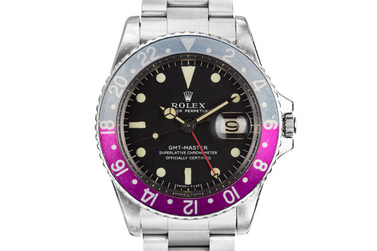 1967 Rolex GMT-Master 1675 Mark I Dial with Fuchsia Bezel