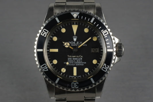1978 Rolex Sea Dweller 1665 Tiffany & Co