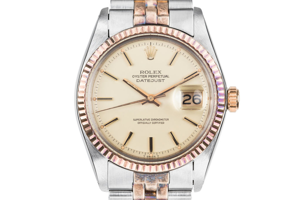 1972 Rolex Two-Tone DateJust 1601 with Matte Champagne Dial